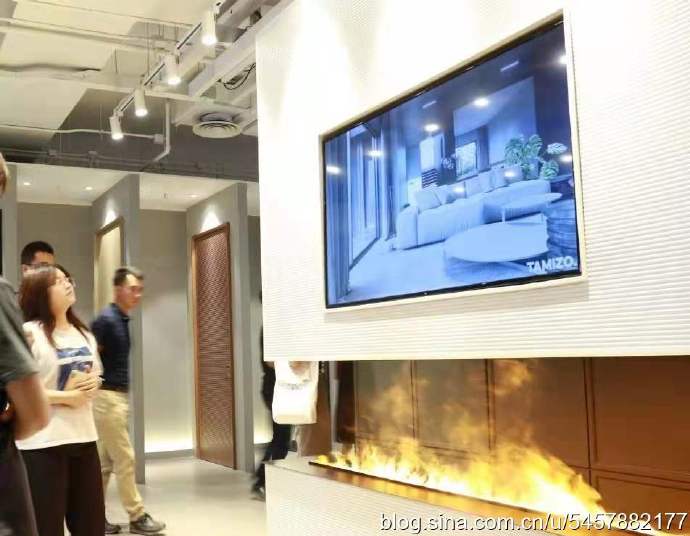 北京璨坤3D雾化智能壁炉精品入驻湖北金盾舒悦酒店